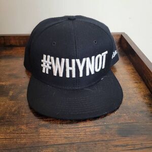 Mr. Kate #WHYNOT HAT Snapback Black & White Hat